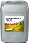 Масло компрессорное минеральное для поршневых компрессоров SinteZ Сompressor VDL 220 (20 л) Нефтесинтез