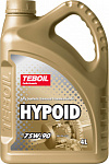Масло трансмиссионное синтетическое TEBOIL Hypoid 75W-90 GL-4/5 (4 л)
